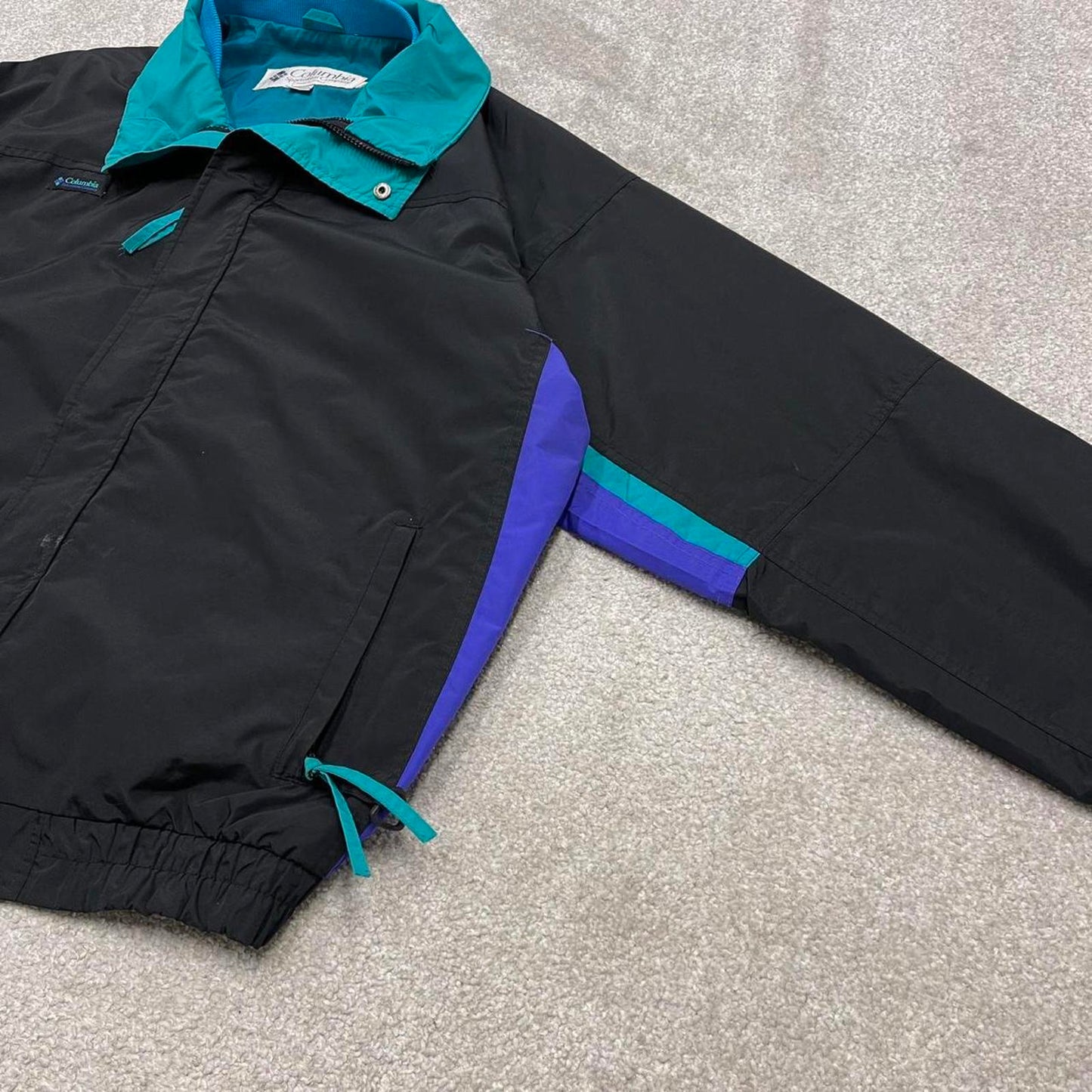 00s Columbia technical windbreaker jacket L men's black y2k style autumn