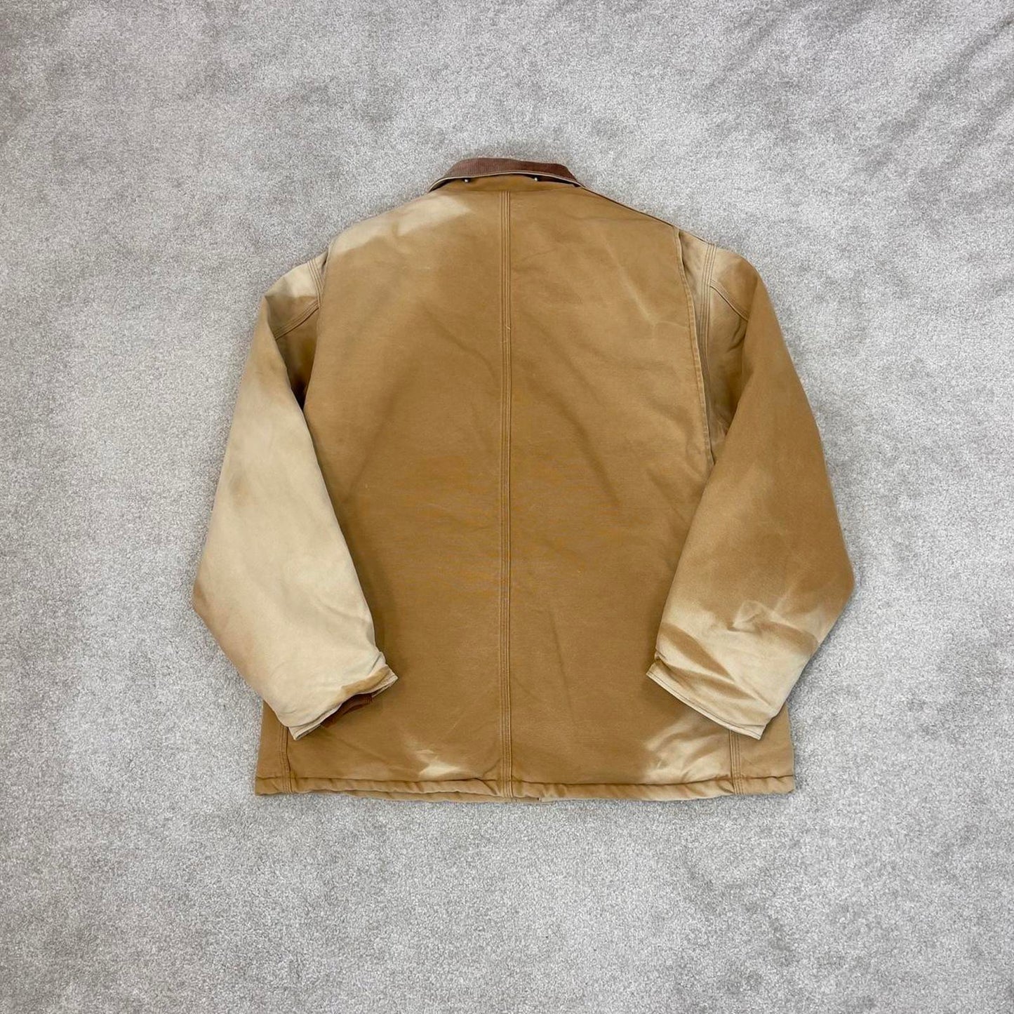 Hamilton brown Carhartt jacket XL - canvas arctic quilt lined chore coat collar