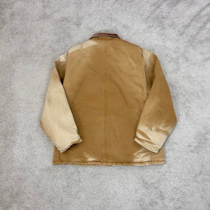 Hamilton brown Carhartt jacket XL - canvas arctic quilt lined chore coat collar