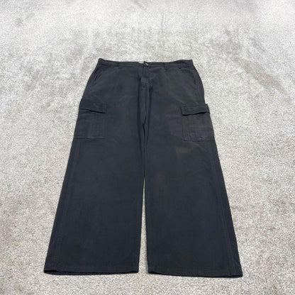 00s black Wrangler cargo pants W36L29 loose Y2K cargo skate pants