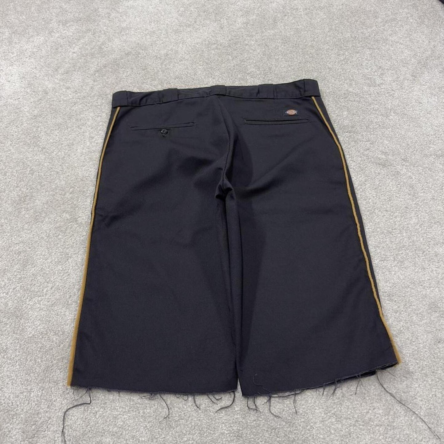 Dickies chino shorts black Chino style skater shorts lon leg festival