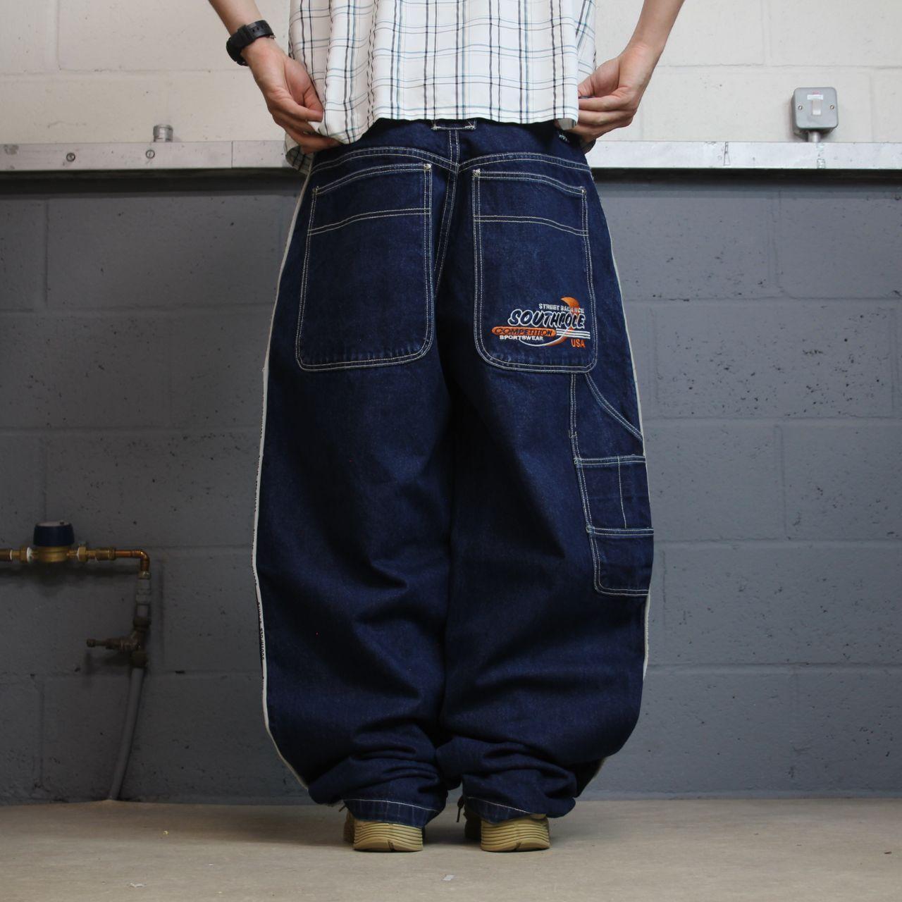 Southpole extra baggy carpenter jeans y2k W40L33 navy blue