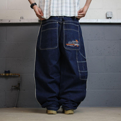 Southpole extra baggy carpenter jeans y2k W40L33 navy blue