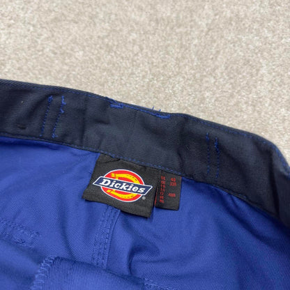 Y2K Dickies cargo work pants skater style blue Loose straight leg utility trousers