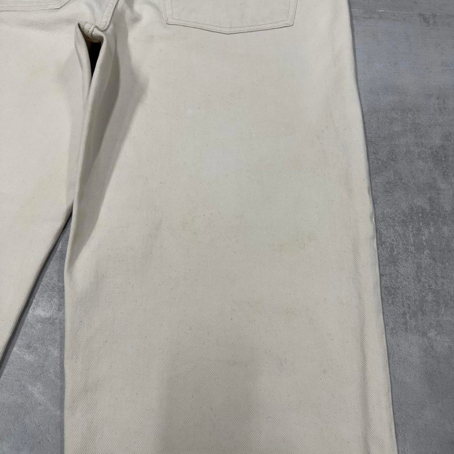 Baggy Anchor Blue jeans W38 L31 off white baggy denim skater pants