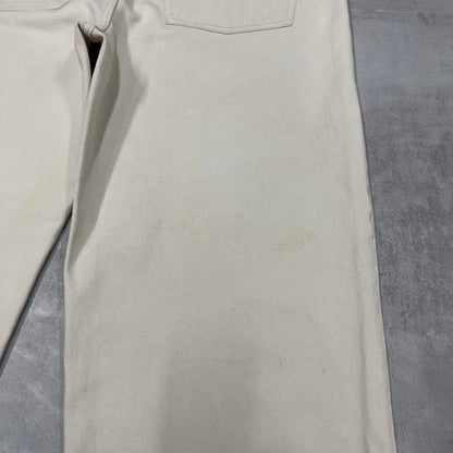 Baggy Anchor Blue jeans W38 L31 off white baggy denim skater pants