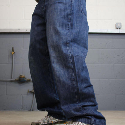 Sean John jeans W38L33 loose blue denim y2k style skater pants casual wear autumn