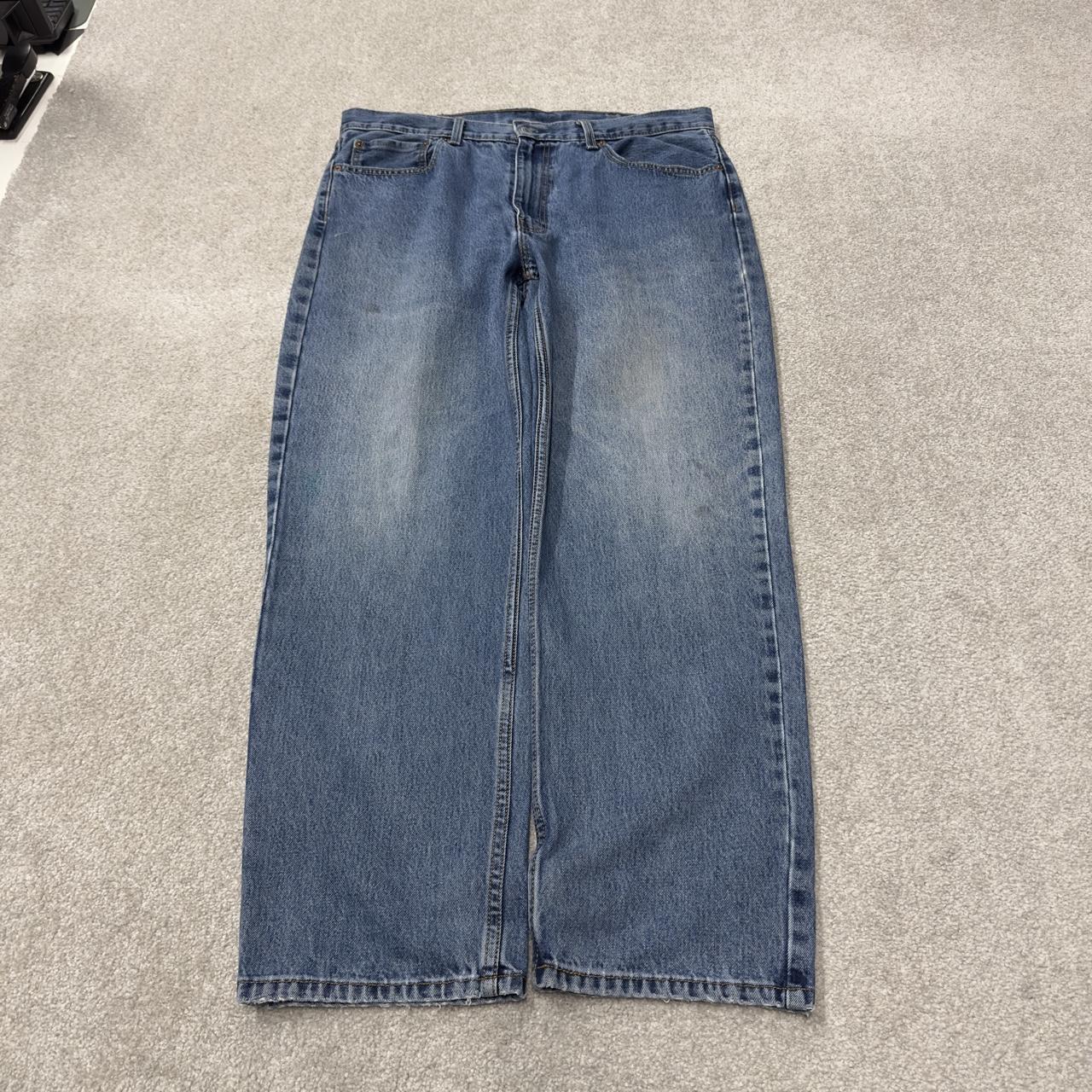 Levi’s 550 jeans Y2K W38L32 blue denim loose leg red tab logo