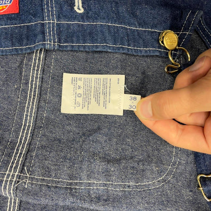 Vintage Dickies dungarees W38L30 USA blue baggy mens denim overalls