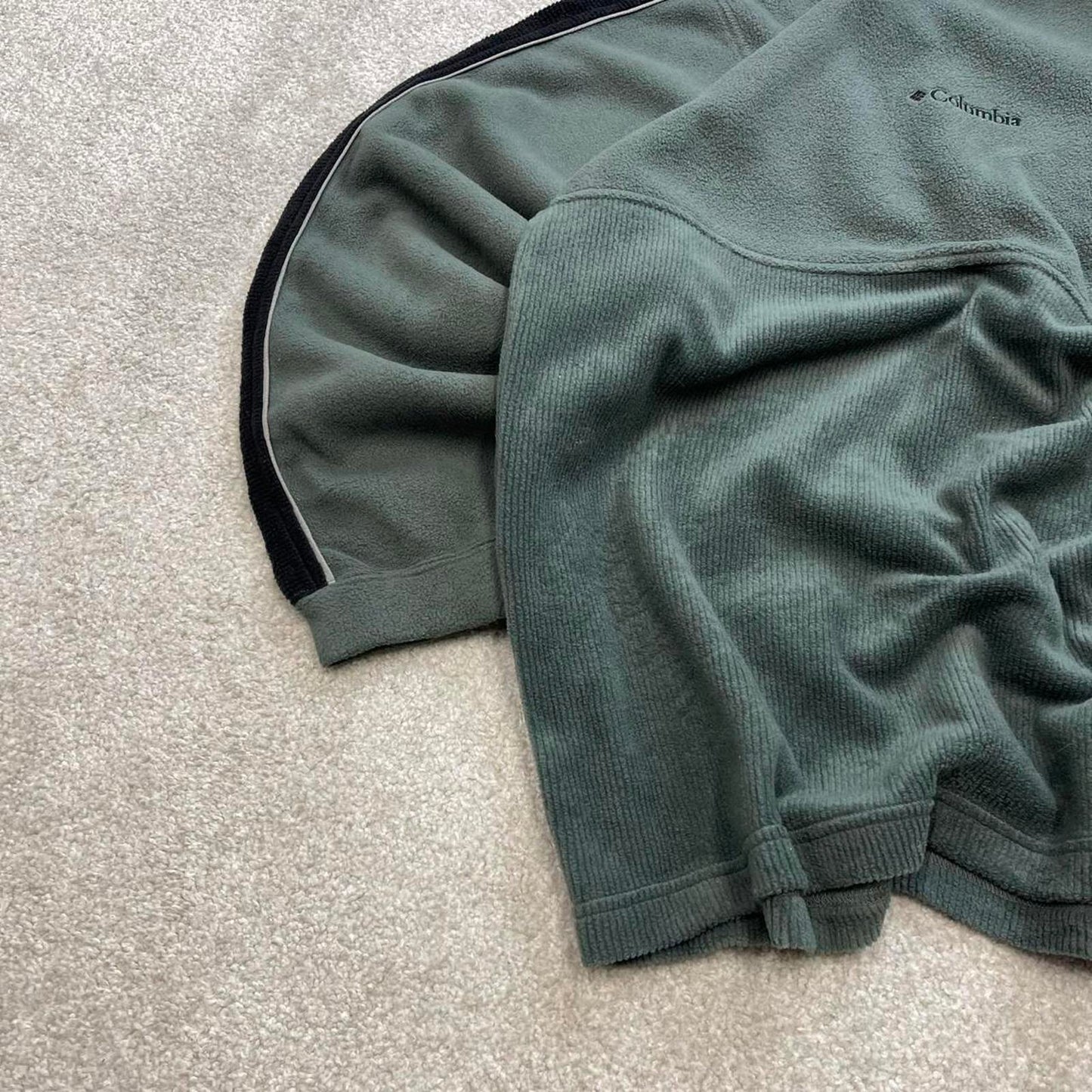 Green Columbia technical fleece XXL Men's y2k style zip up autumn pull over