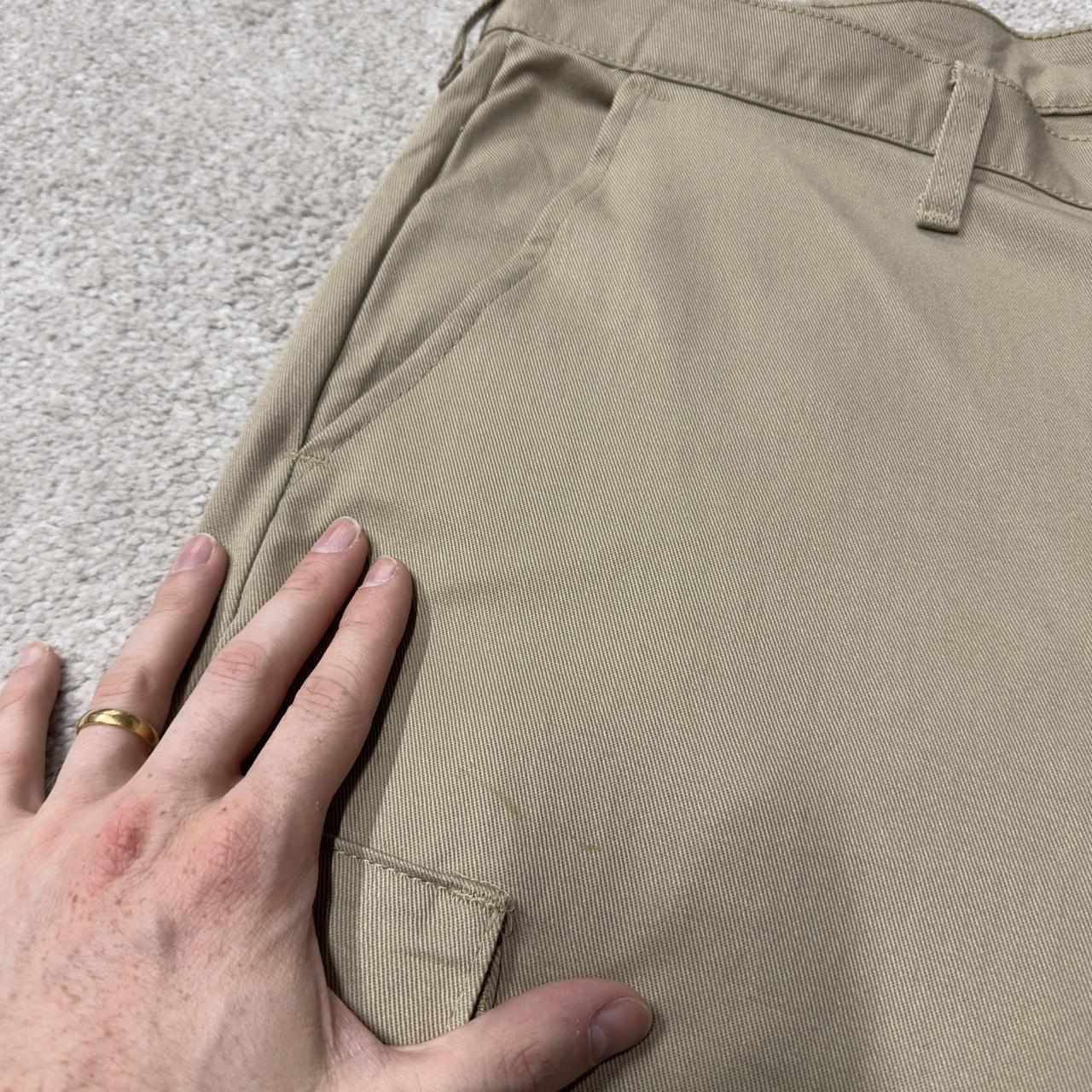 Red Kap vintage baggy wide leg cargo pants y2k khaki Loose fit skater chino work trousers