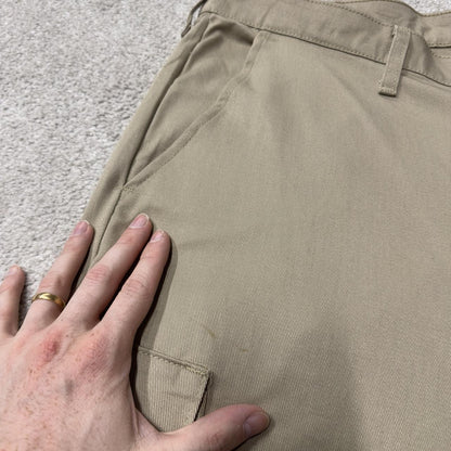 Red Kap vintage baggy wide leg cargo pants y2k khaki Loose fit skater chino work trousers
