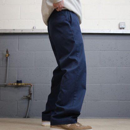 Vintage Dickies work pants loose fit navy Twill chino skate style trousers wide leg