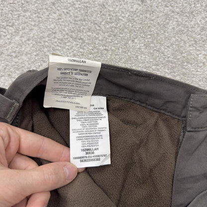 Wrangler fleece lined cargo pants y2k grey Straight leg skater work utility pants