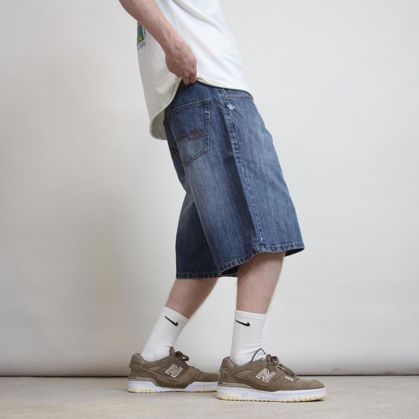 Mens Baggy Mecca Jean shorts W32