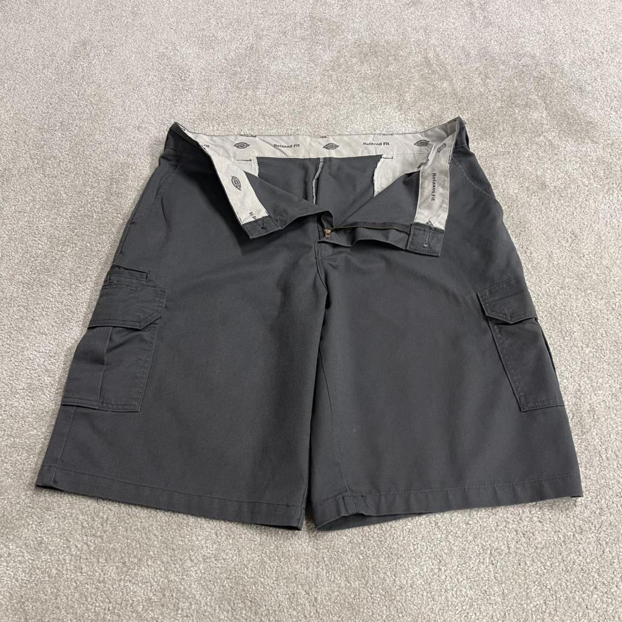 Dickies extra baggy cargo shorts chino grey Skater / surf style shorts long wide leg festival