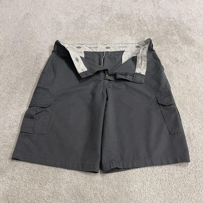 Dickies extra baggy cargo shorts chino grey Skater / surf style shorts long wide leg festival