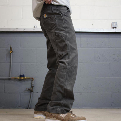 Y2K Carhartt carpenter jeans grey Loose relaxed fit skate style workwear cargo pants