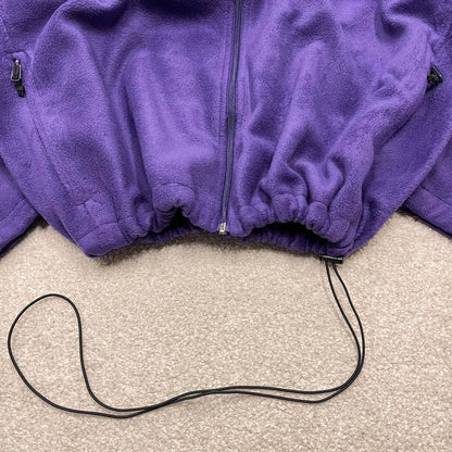 00s Columbia technical fleece XXL men's purple full zip up y2k style autumn adjustable waist