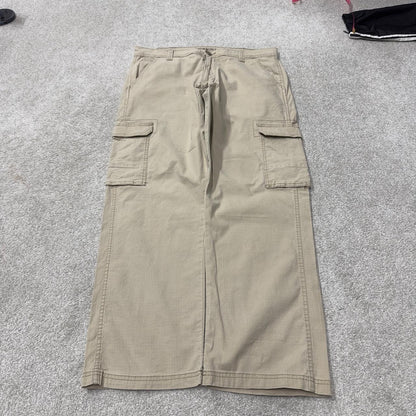 Wrangler cargo pants y2k beige W34L30 Straight leg skater work pants utility pockets