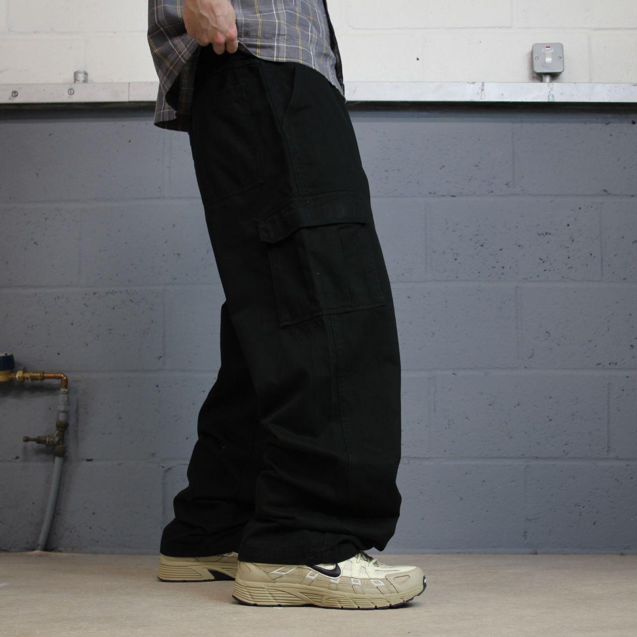 Baggy Wrangler carpenter pants y2k black Loose straight leg skater 2000s style cargo pants