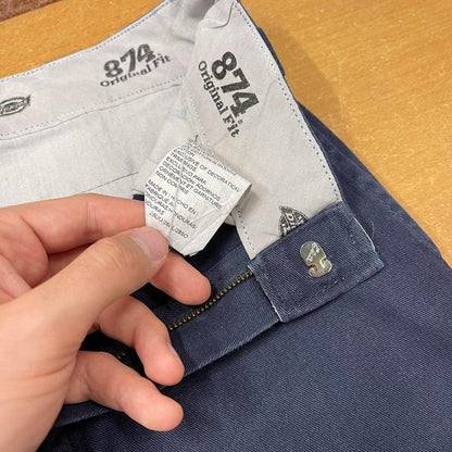 Navy Dickies 874 pants W28L26 twill chino style pants