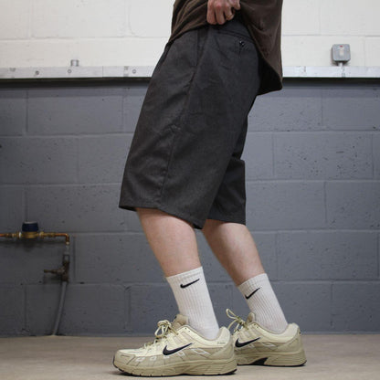 Dickies pleated chino shorts relaxed grey Twill chino skater style shorts loose leg