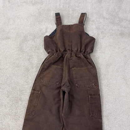 Brown Carhartt dungarees W30L32 Women's canvas overalls utility worker