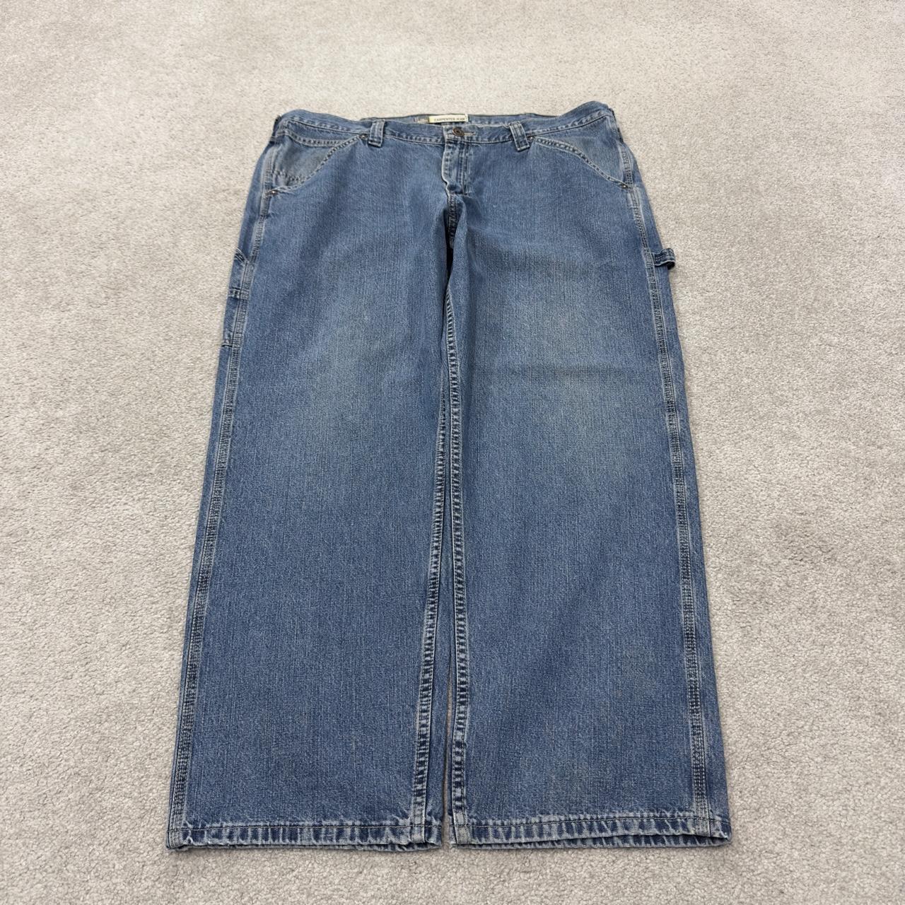 Vintage Lee baggy carpenter jeans y2k blue W40L30 Loose leg skater style utility workwear trousers