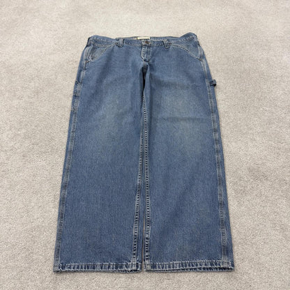 Vintage Lee baggy carpenter jeans y2k blue W40L30 Loose leg skater style utility workwear trousers