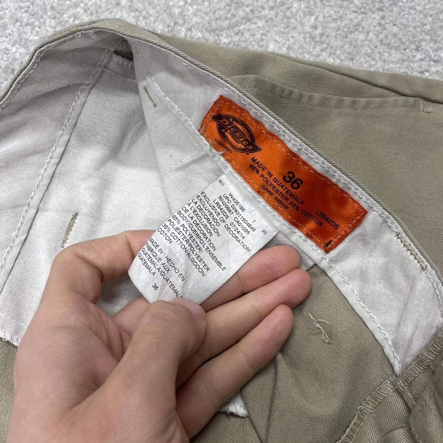 Y2K Dickies baggy cargo shorts skater khaki Loose chino style summer festival shorts