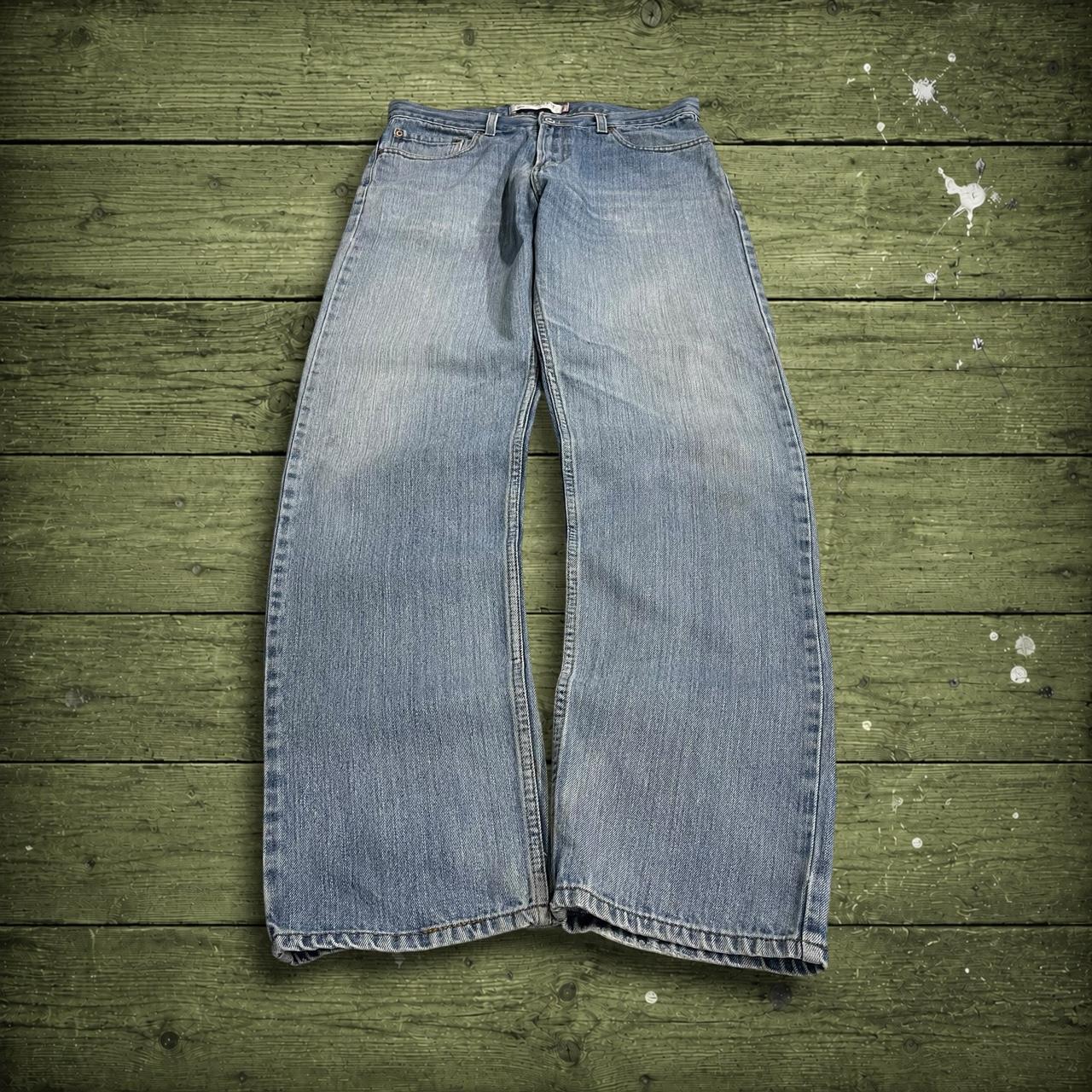 Levi's 505 straight fit jeans y2k blue Regular straight leg denim pants red tab logo