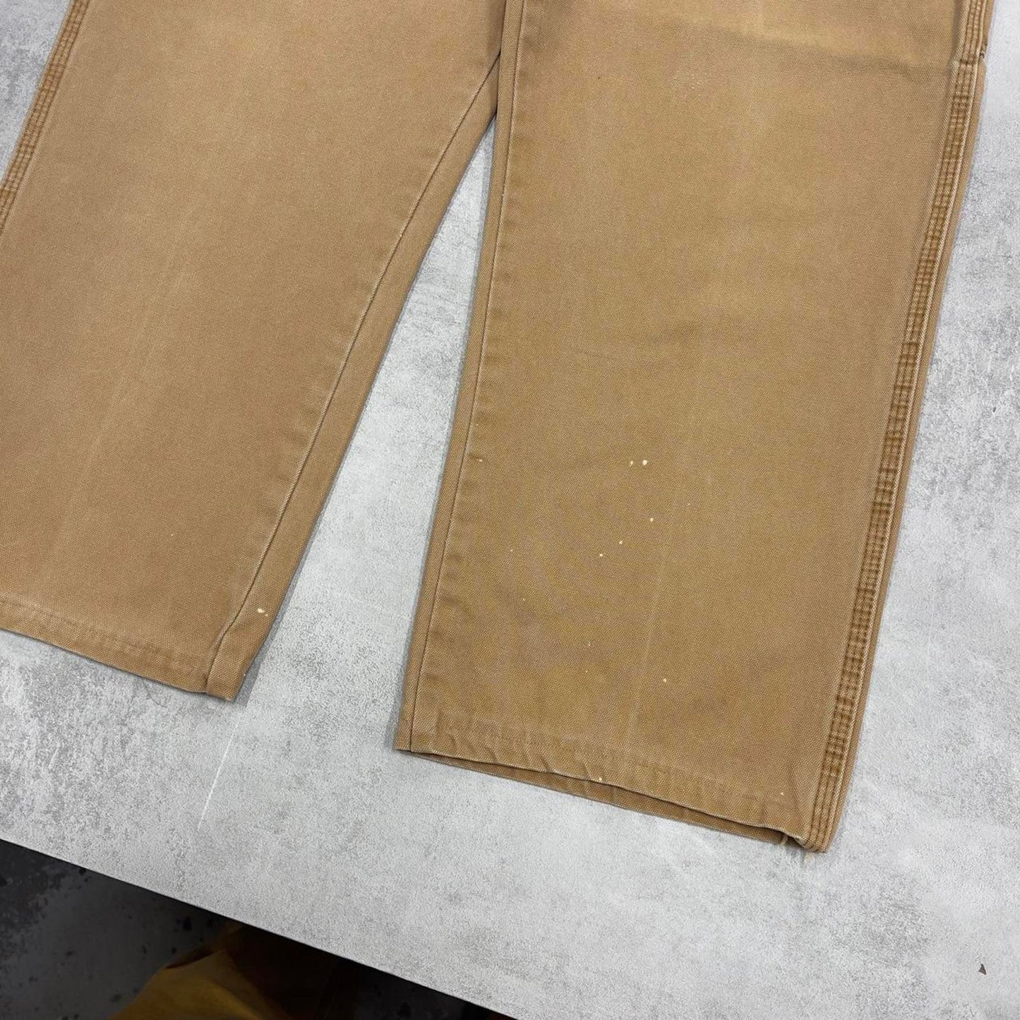 Dickies carpenter jeans W40 L29 Tan wide leg baggy canvas skate pants