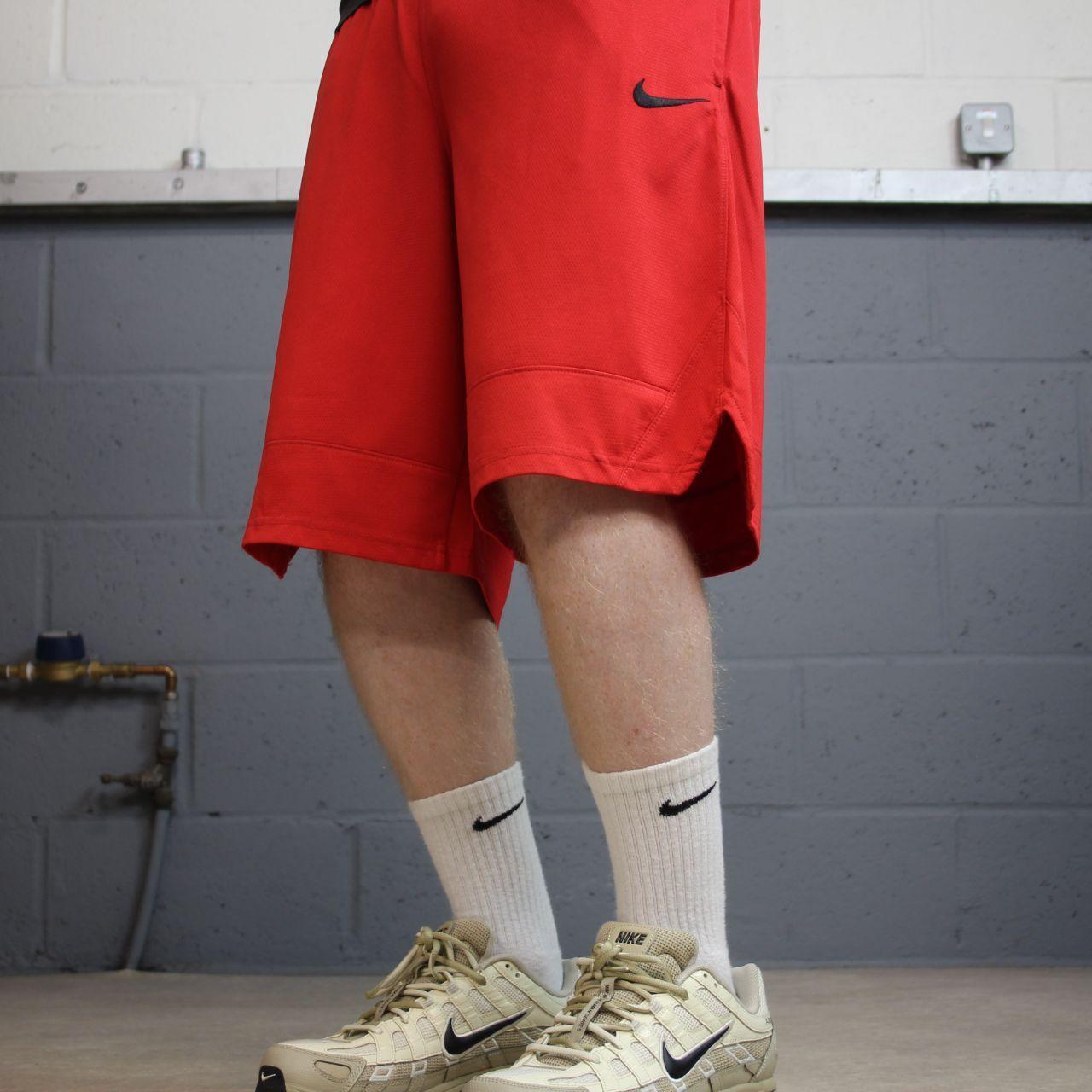 Nike sports shorts y2k Dri-Fit red Loose comfy floaty summer gym shorts