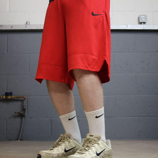 Nike sports shorts y2k Dri-Fit red Loose comfy floaty summer gym shorts