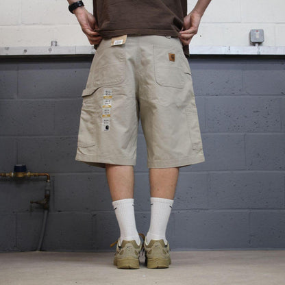 Carhartt carpenter shorts loose beige Loose fit canvasy skater style work shorts