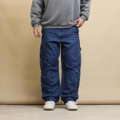 Blue loose Wrangler carpenter jeans W38 L32