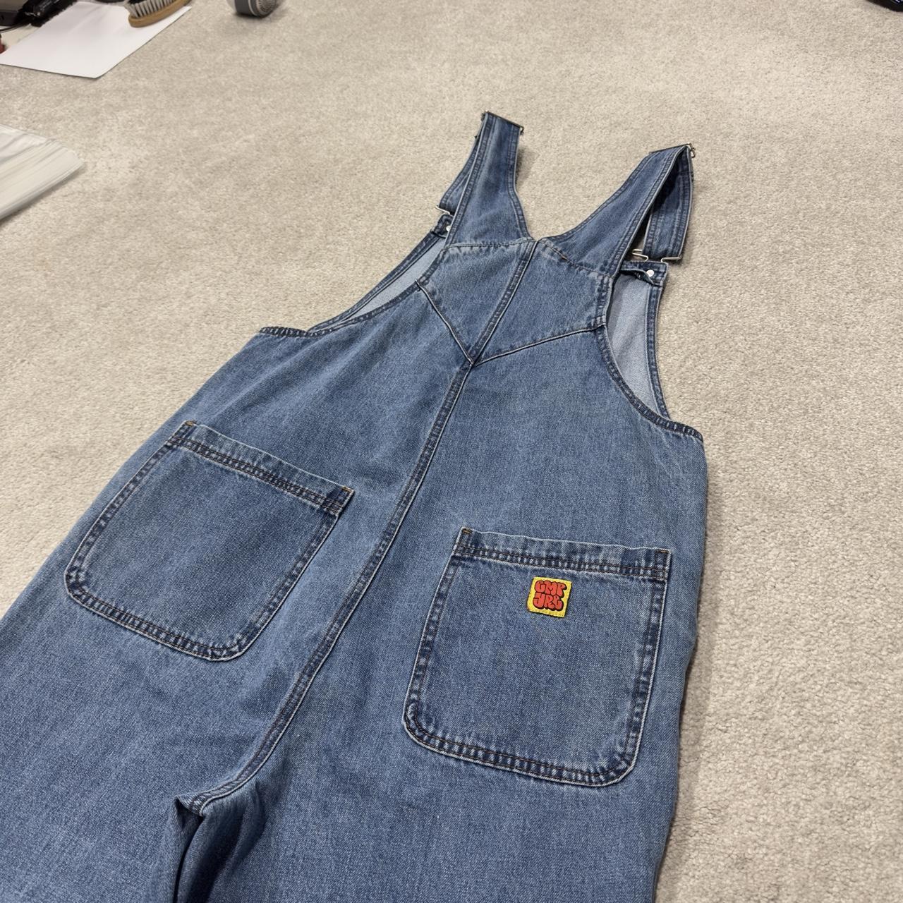 Empyre baggy dungarees y2k denim overalls blue Vintage workwear bib & brace utility