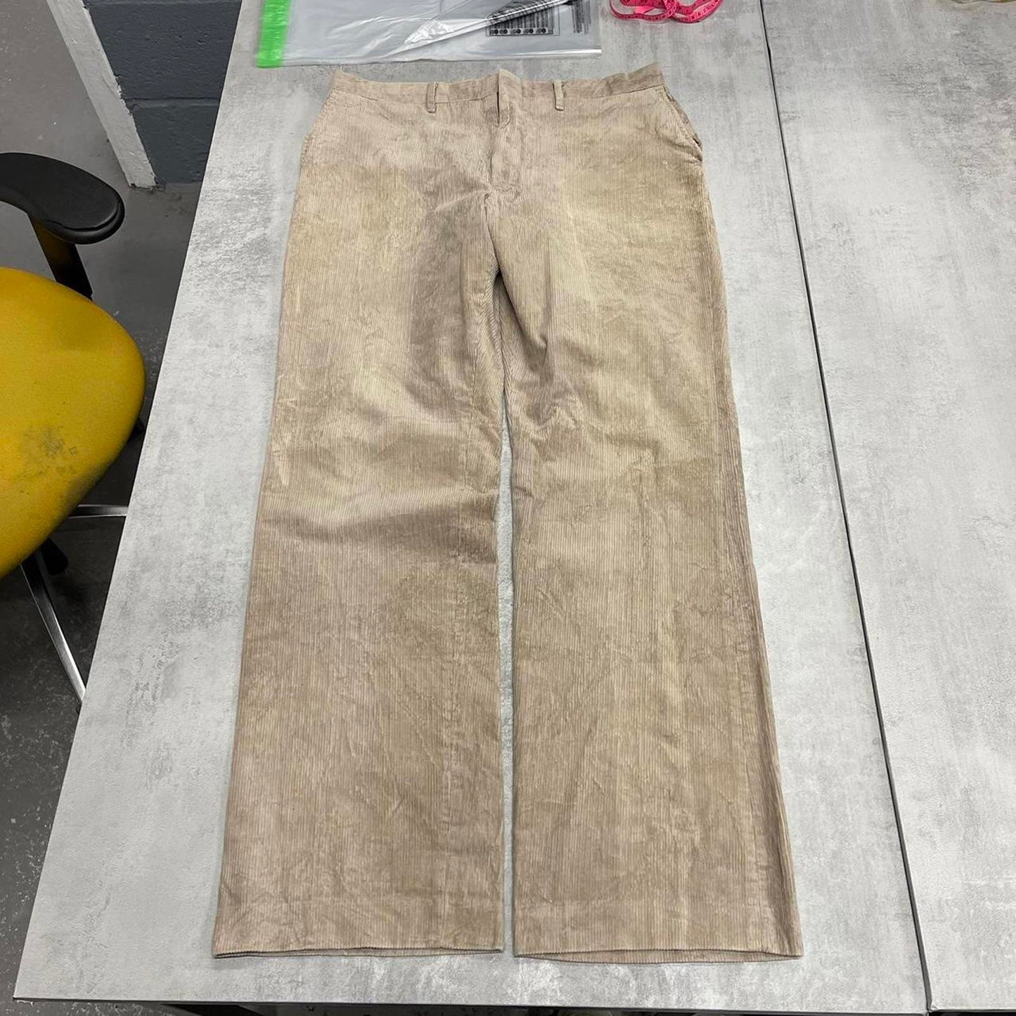 Beige Corduroy trousers W36L33