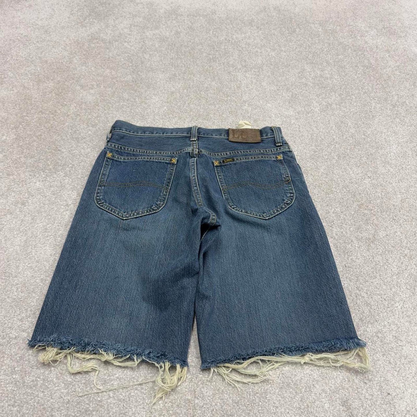 Y2k Lee jorts skater style blue Denim summer festival jean shorts