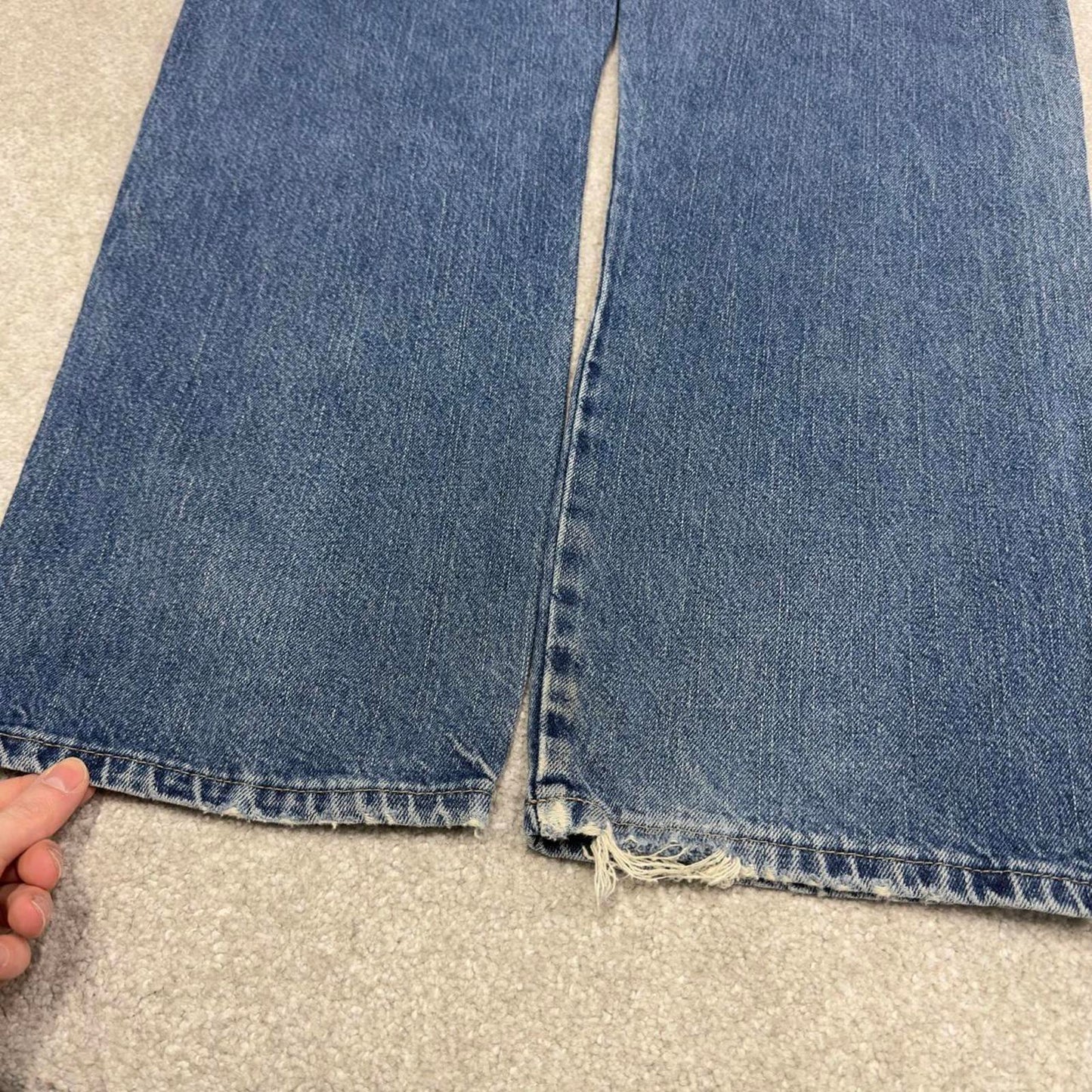 Vintage Y2k Dickies skate jeans blue Loose 5 pocket denim workwear pants