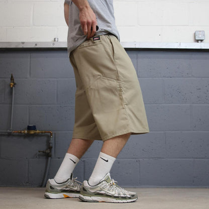 Extra baggy Dickies shorts carpenter khaki Twill chino skater style shorts wide long leg