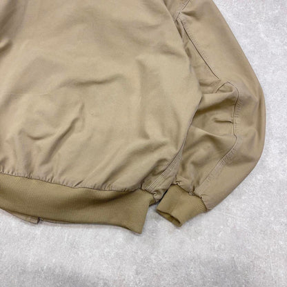 Beige Carhartt bomber jacket XL loose workwear 90s style jacket patch logo