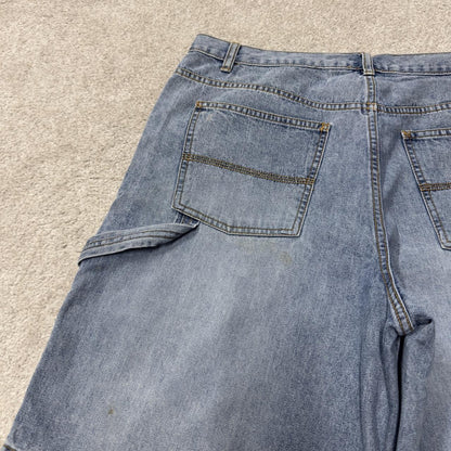 Falls creek denim carpenter shorts Y2K blue Loose fit skater surf cargo shorts