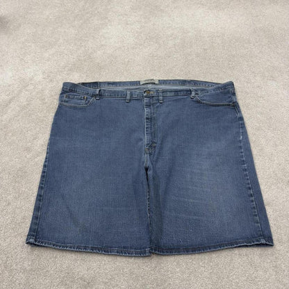 Wrangler baggy denim jean shorts blue Loose wide leg skater style jorts