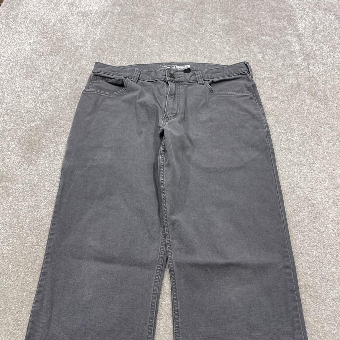 Carhartt carpenter jeans relaxed fit grey Loose canvas skate style workwear cargo pants