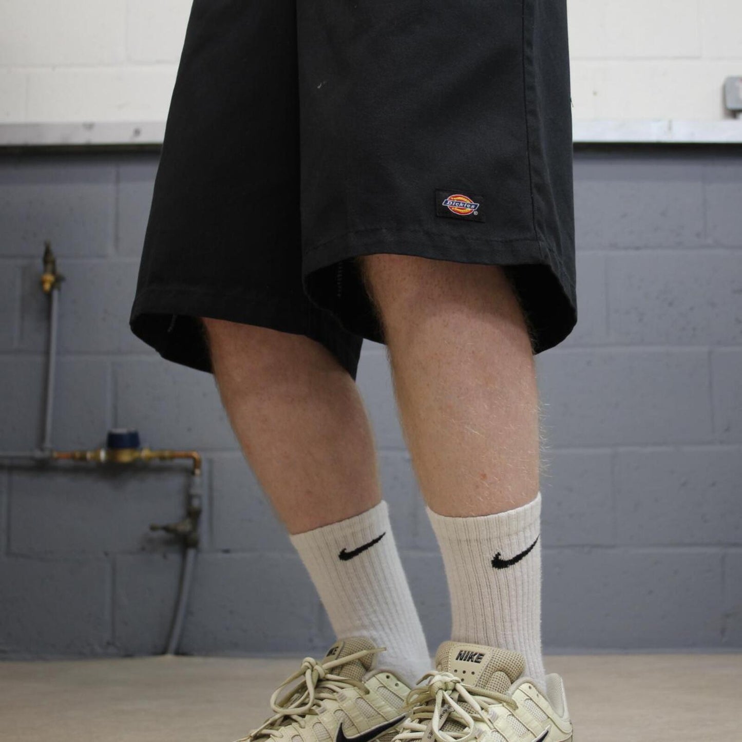 Dickies carpenter shorts long leg black Twill chino skater style shorts loose long leg