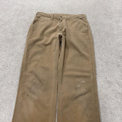 Vintage Carhartt carpenter pants y2k tan Straight leg skater style utility workwear
