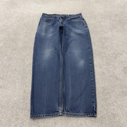 Levi’s 550 jeans Y2K blue denim Levi’s loose straight leg 2000s style pants red tab logo