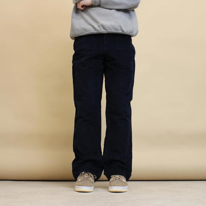 Navy Corduroy trousers size 12 loose bootcut 90s style cord pants